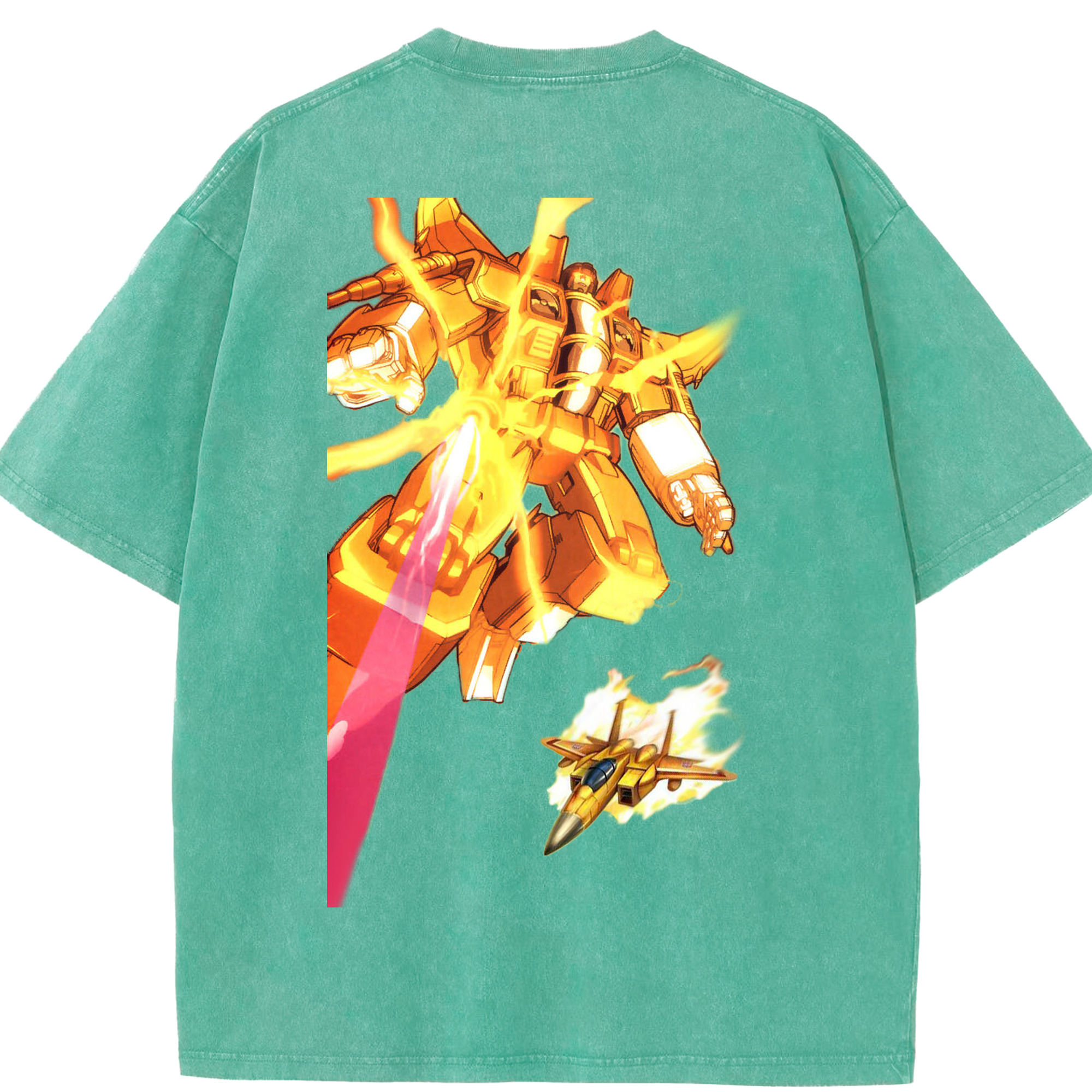 （画像用）  綿100% ヴィンテージ風 半袖Tシャツ（背面プリント）